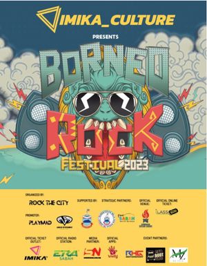 Poster for Borneo Rock Festival