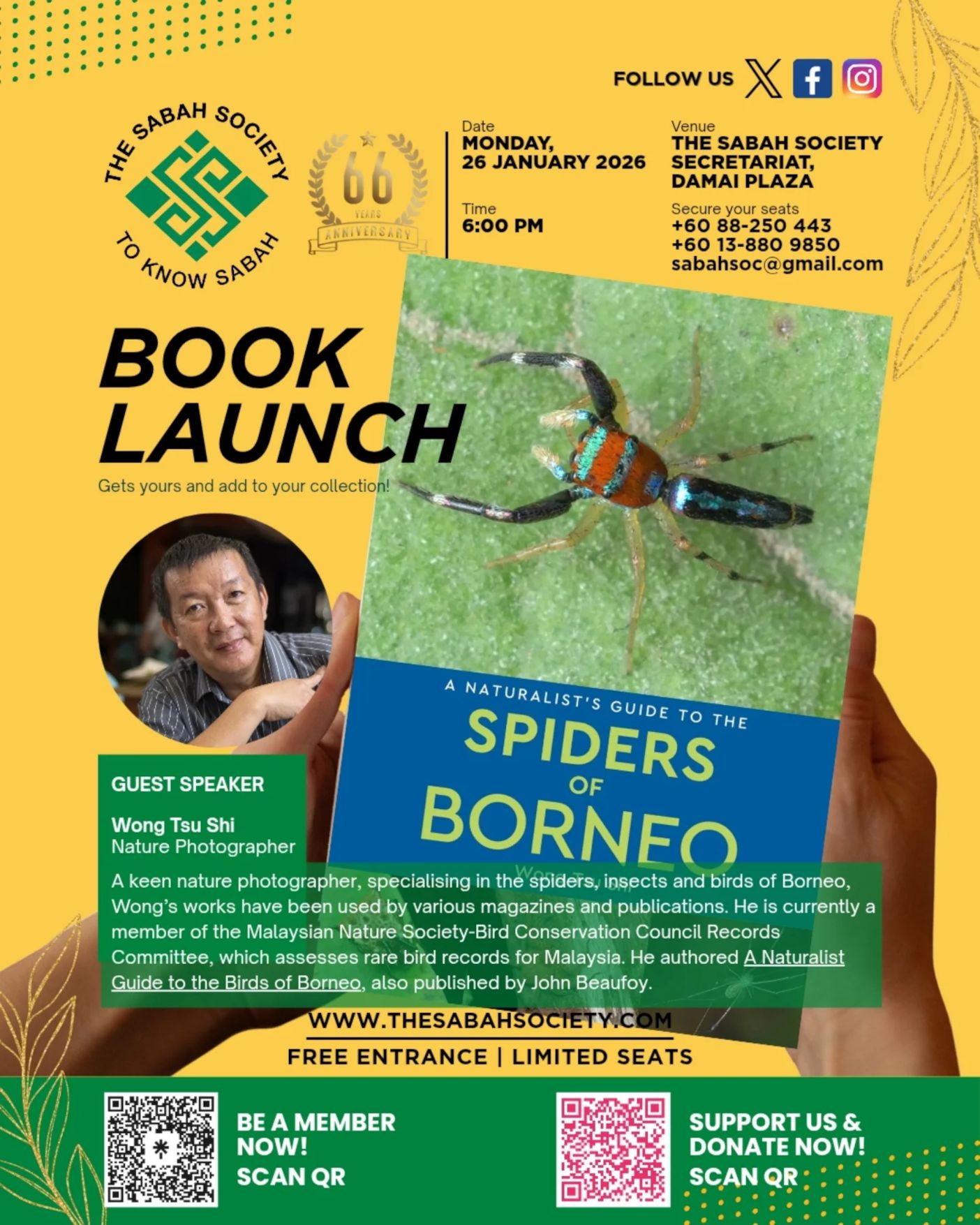 Poster for Dua buku panduan lapangan tentang hidupan liar Borneo