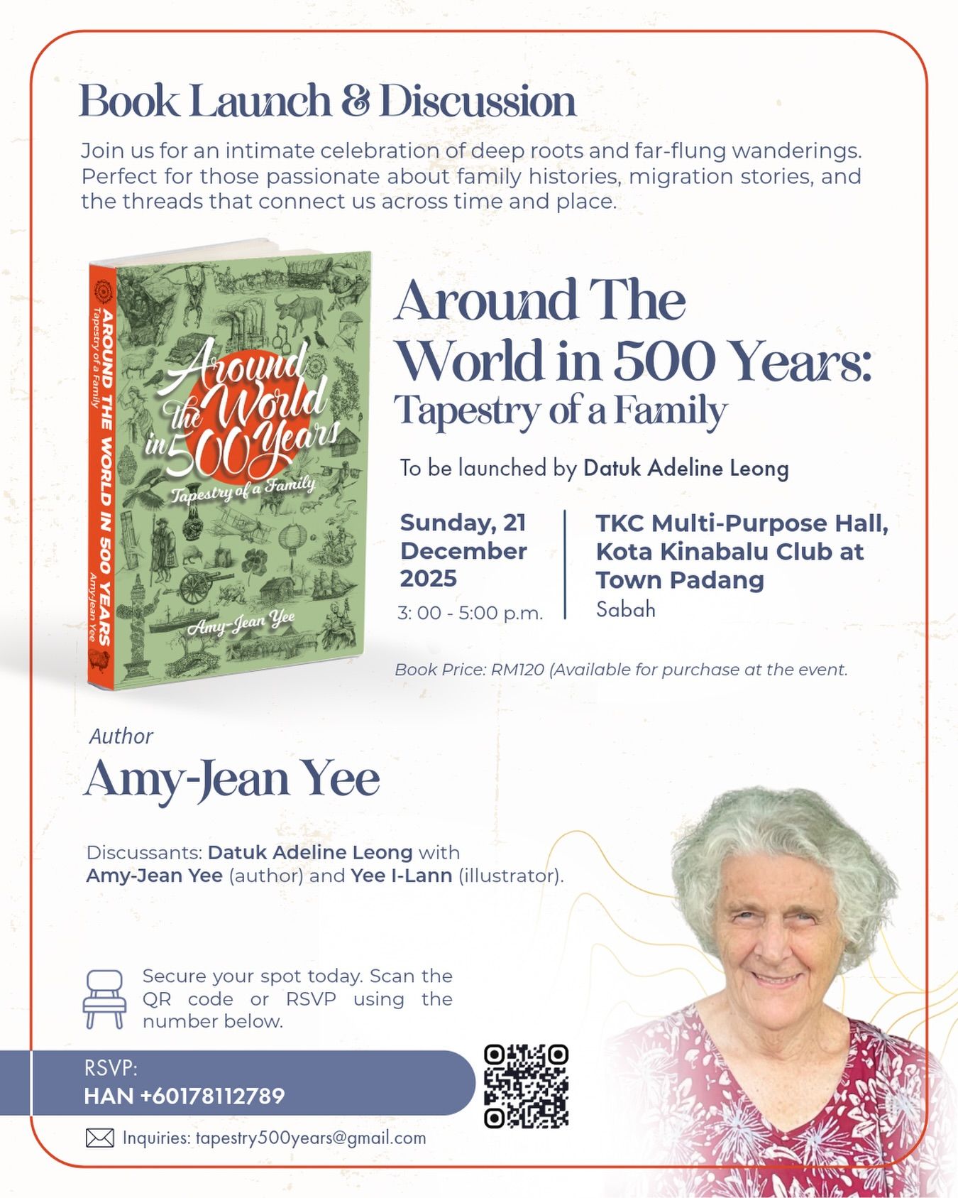 Poster for Rencontre et présentation du livre&nbsp;: Around the World in 500 Years