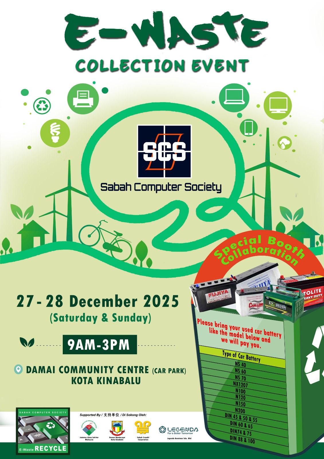 Poster for E-waste collection event