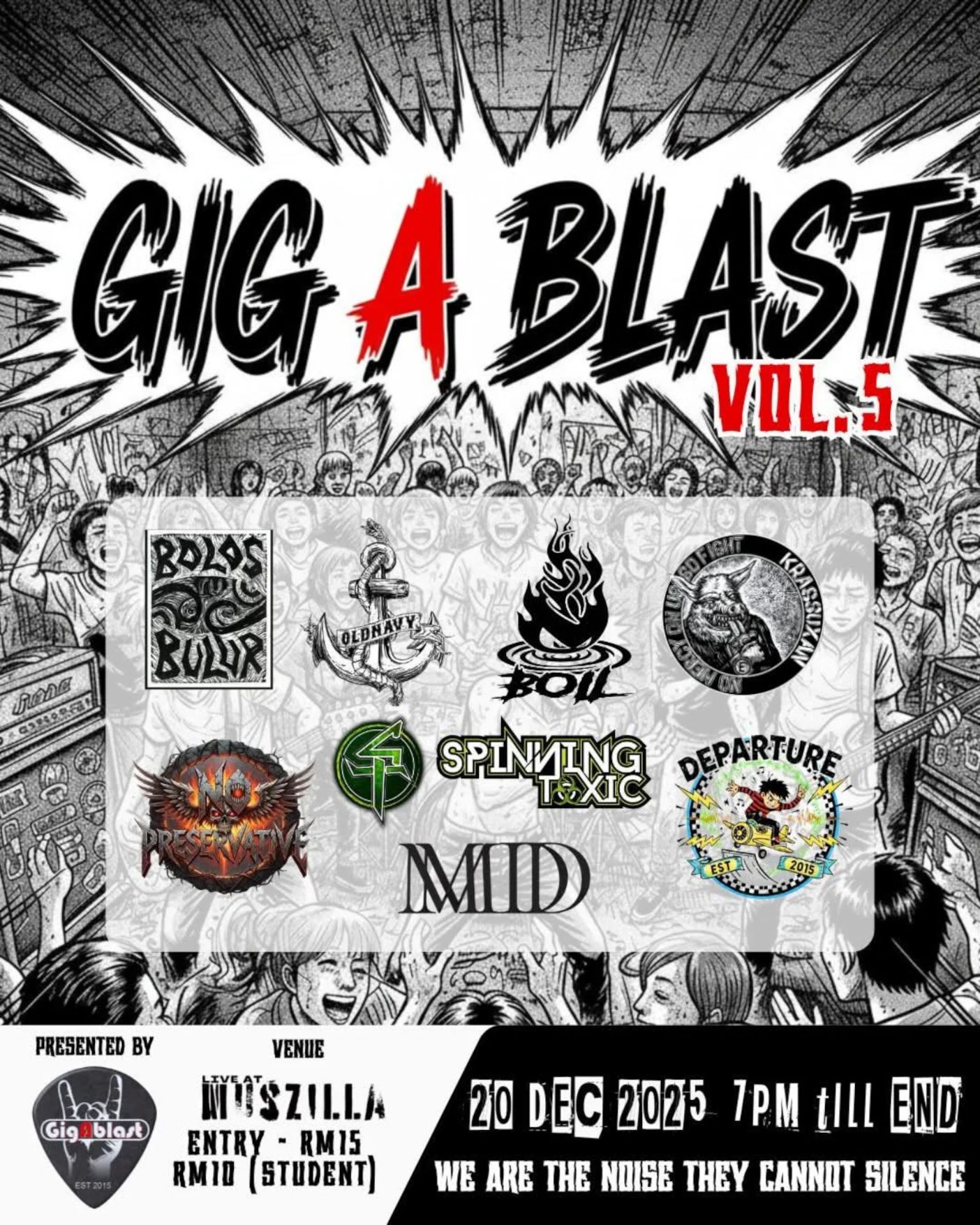 Poster for Gig A Blast Vol. 5