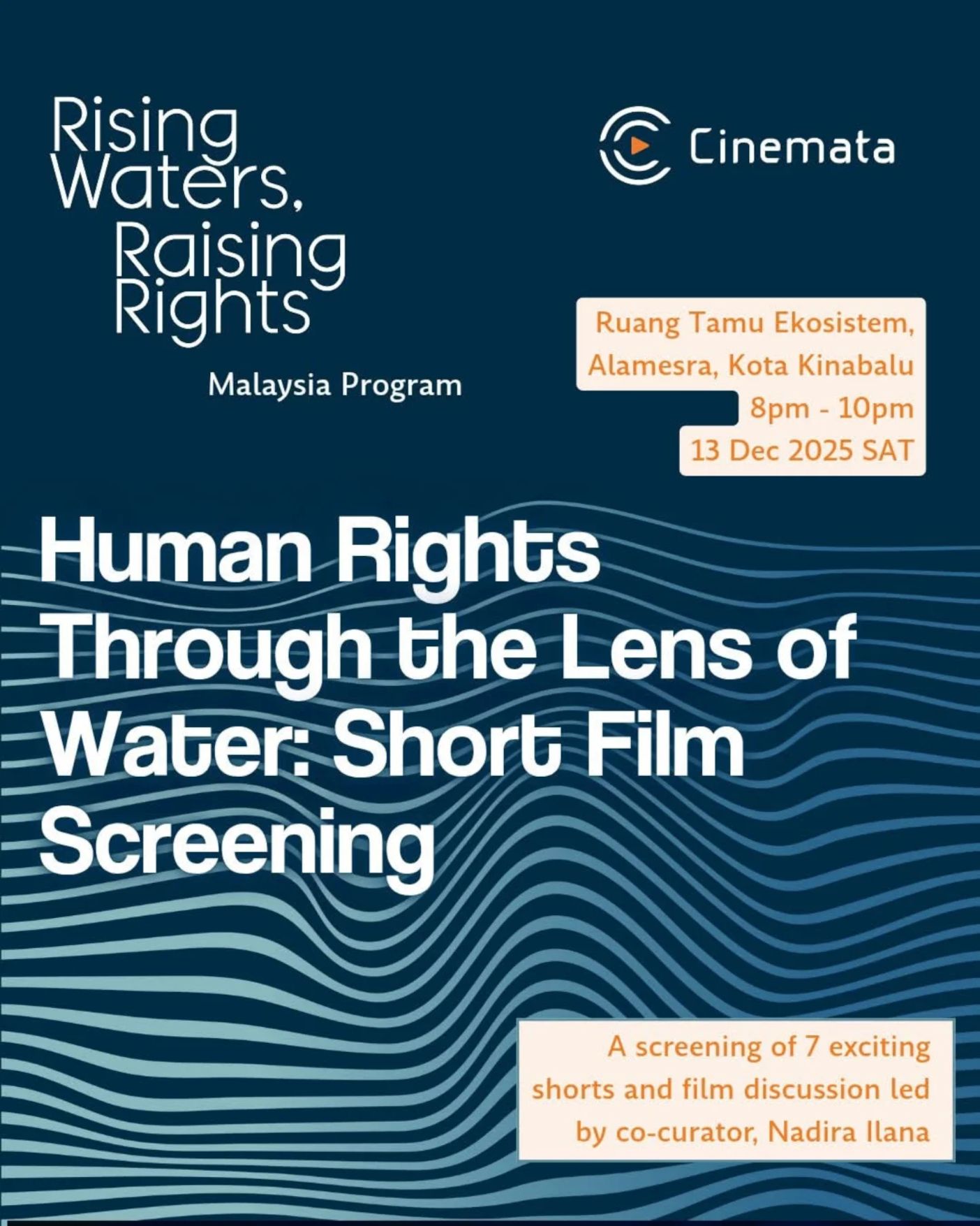 Poster for Les droits humains à travers le prisme de l'eau : projection de courts métrages