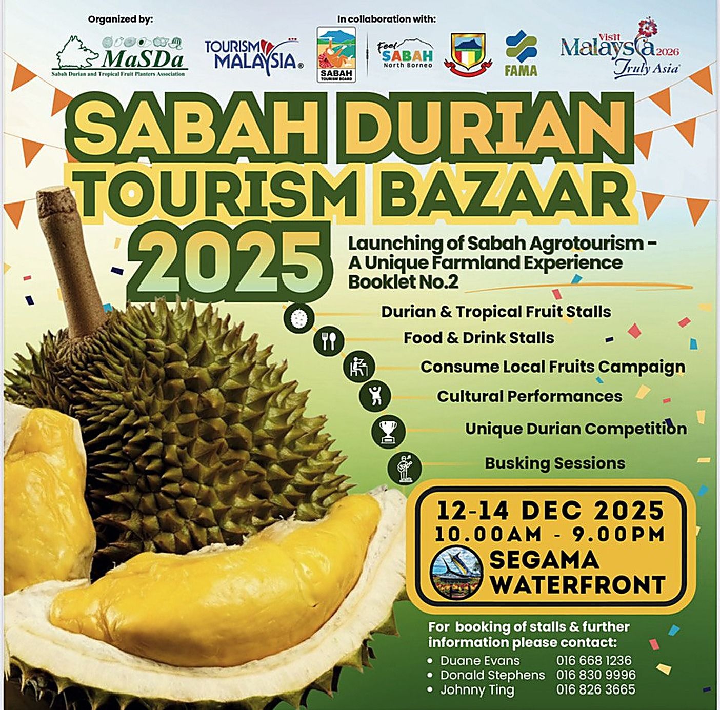 Poster for Le marché du durian de Sabah 2025