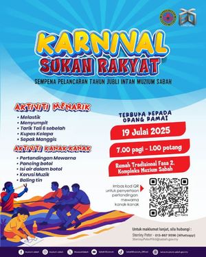 Poster for Sabah Museum's 60th Anniversary Celebration