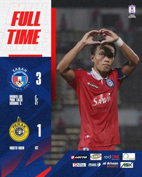 Poster for Sabah vs Perak