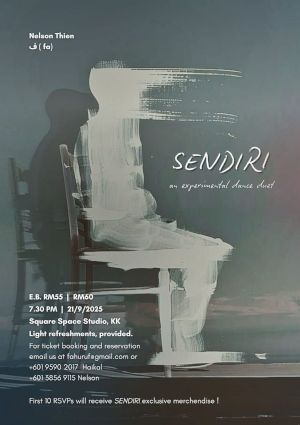 poster for Sendiri, an experimental dance duet