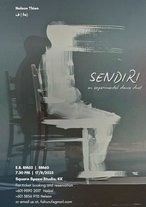 poster for Sendiri, duet tarian eksperimental
