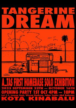 poster for Tangerine Dream, exhibition opening party