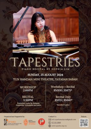 poster for Tapestries - Piano Recital by Sophia Lim