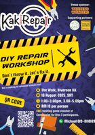 poster for A DIY Repair Workshop by KakiRepair