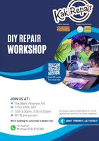 poster for A DIY Repair Workshop by KakiRepair