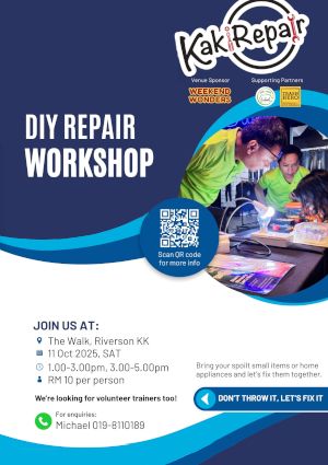 poster for A DIY Repair Workshop by KakiRepair