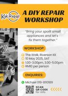 poster for A DIY Repair Workshop by KakiRepair