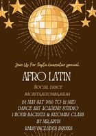 poster for Fiesta Kaamatan Special: Afro-Latin Dance Night