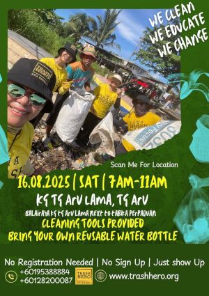poster for Pembersihan Pantai Kg Tg Aru Lama bersama Trash Hero #92