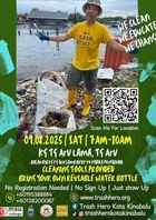 poster for Kg Tg Aru Lama Beach clean-up with Trash Hero