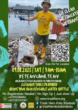 poster for Pembersihan Pantai Kg Tg Aru Lama bersama Trash Hero