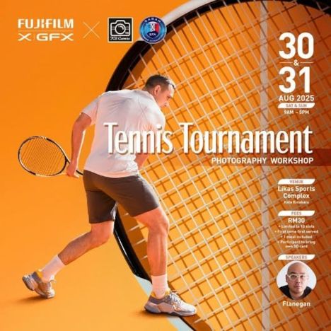 Poster for Tennis Tournament Photography Workshop