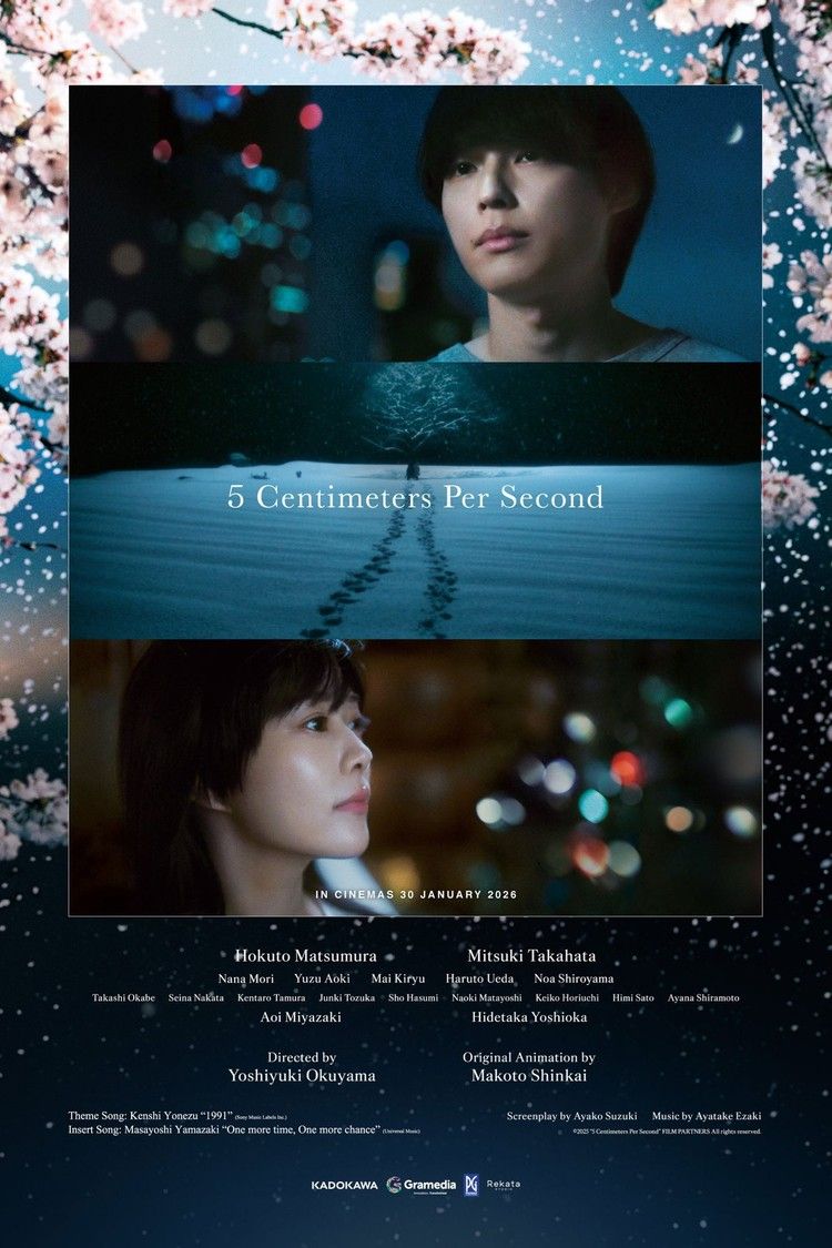 movie poster for 5 Centimeters Per Second