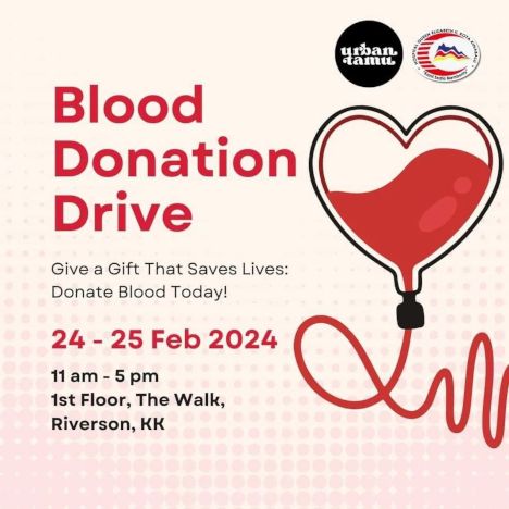 activity poster for Blood Donation Drive